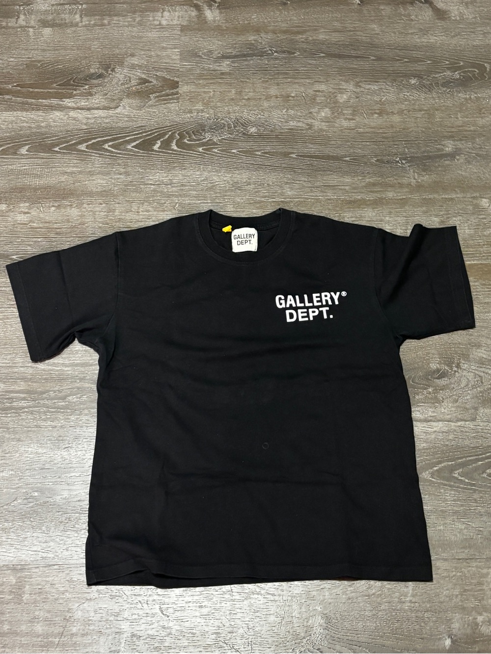 Gallery Dept Black Short-Sleeve Logo Tee